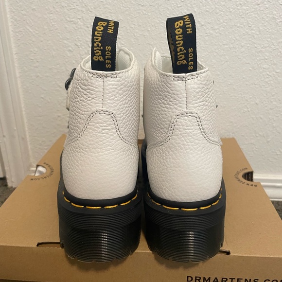 White Devon Flower Doc Martens - Picture 3 of 5